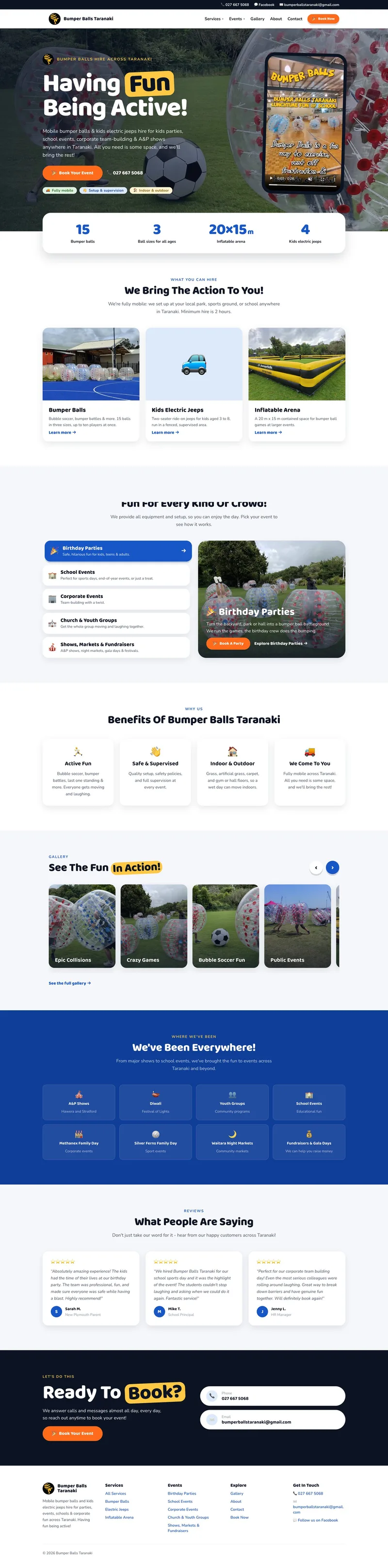 Bumper Balls Taranaki