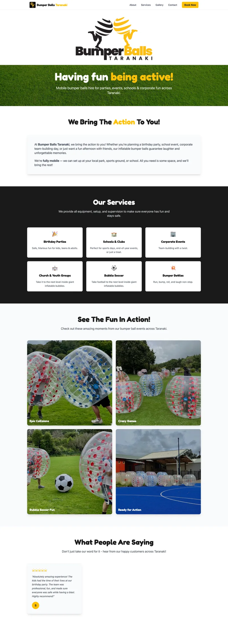 Bumper Balls Taranaki